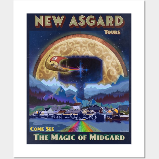 New Asgard Travel Wall Art by GeekDen